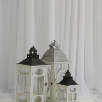 white mixed lanterns