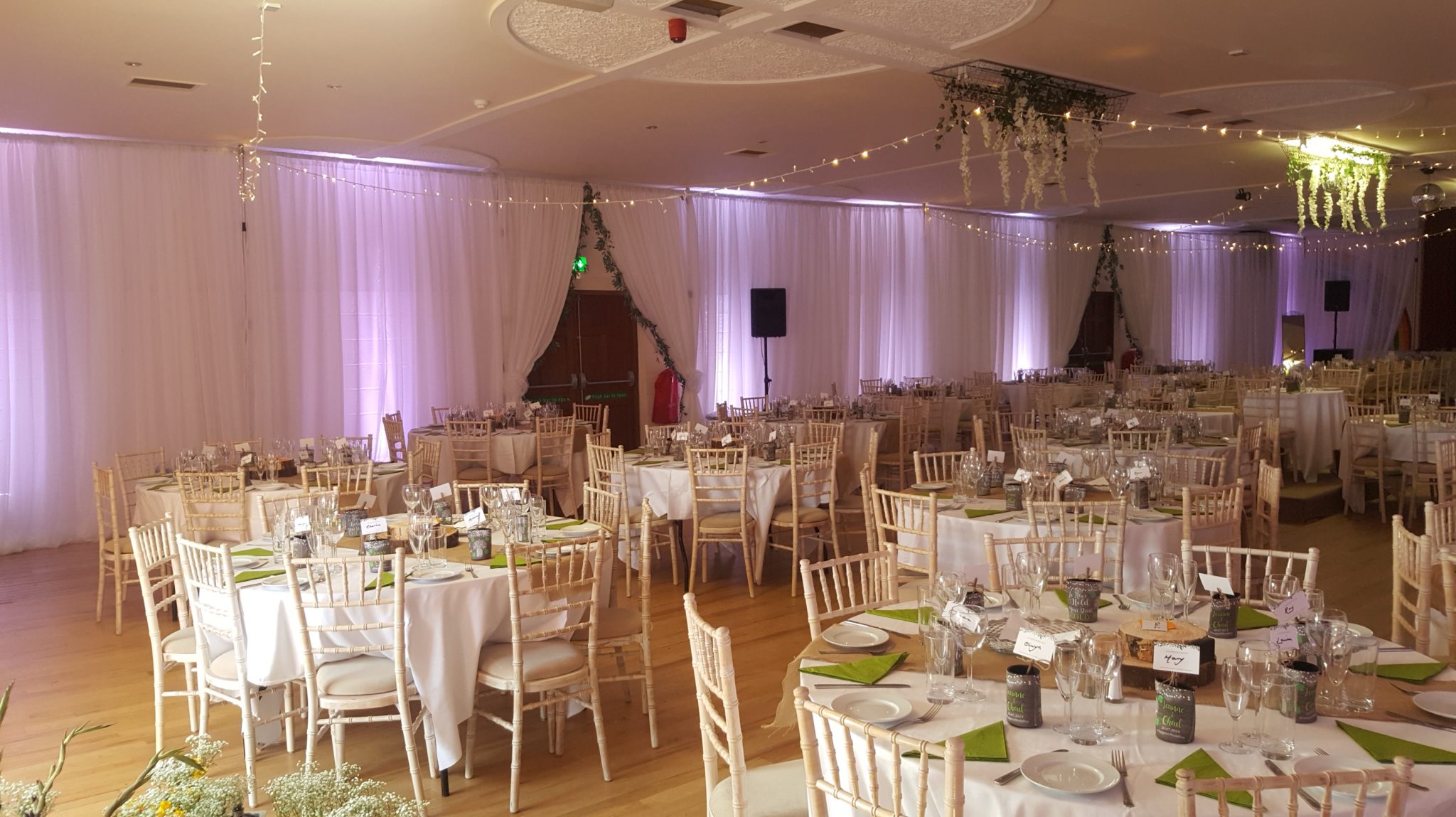 Venue Draping Wall McGarry Wedding Design