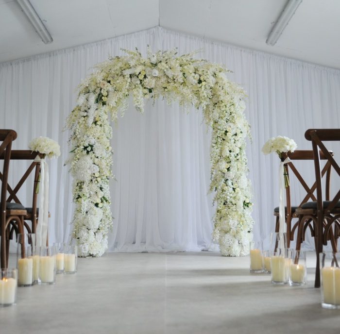 blossom floral arch