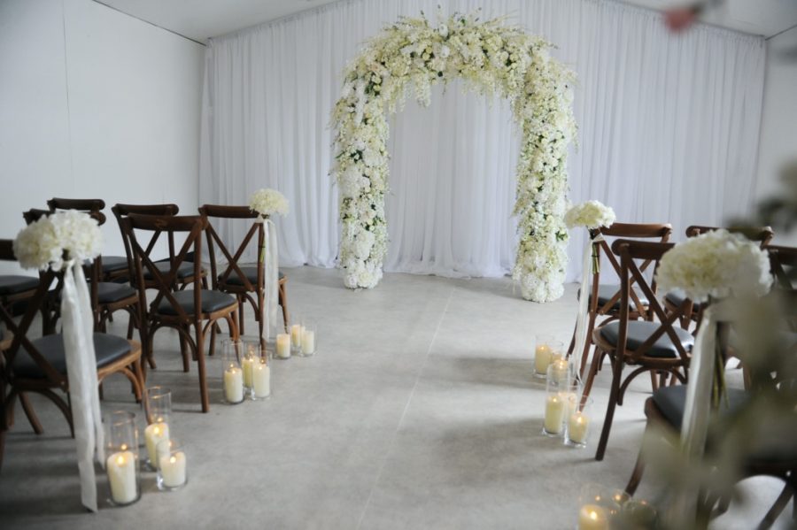 blossom floral arch