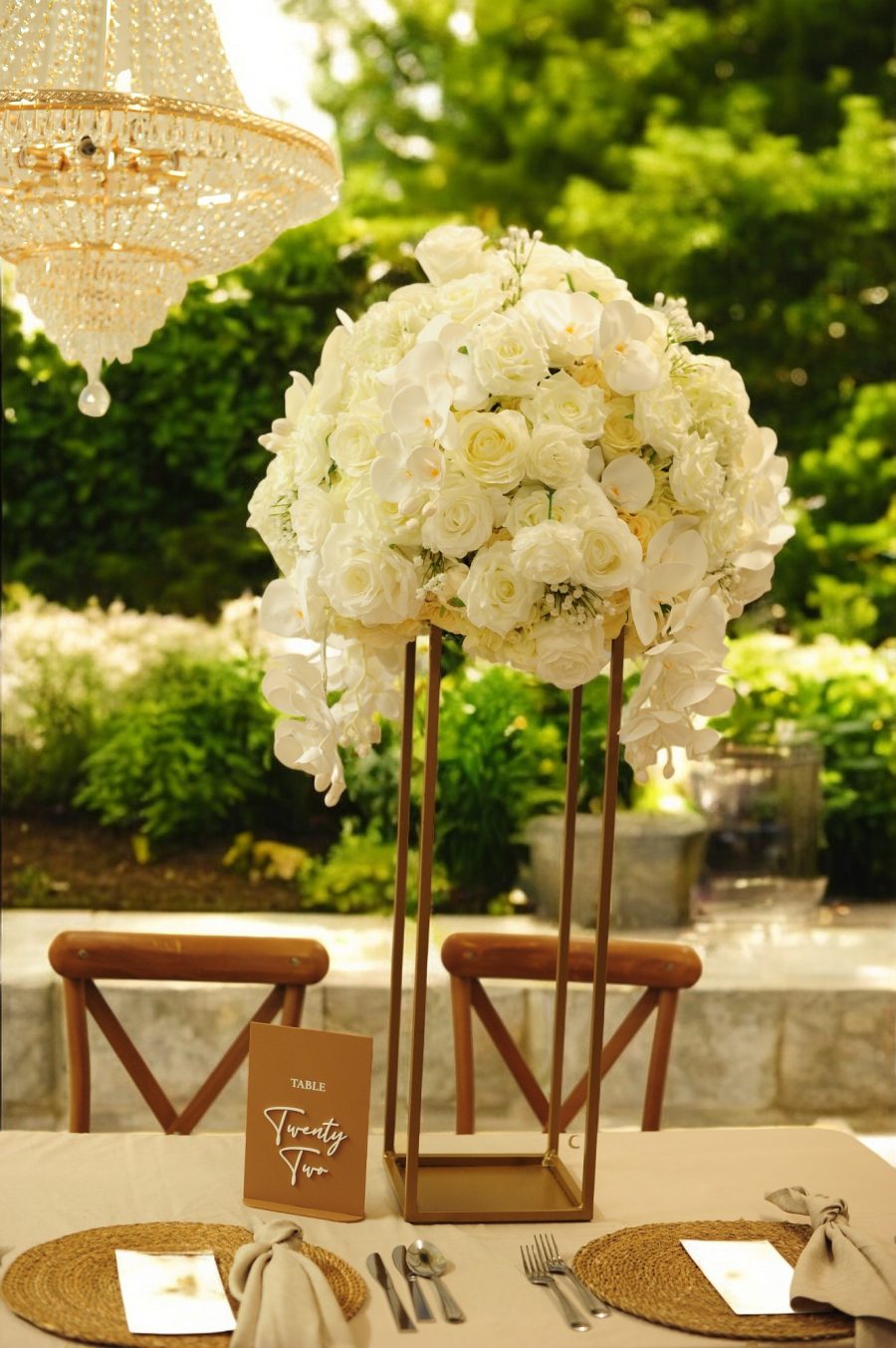 Floral Geometric Display