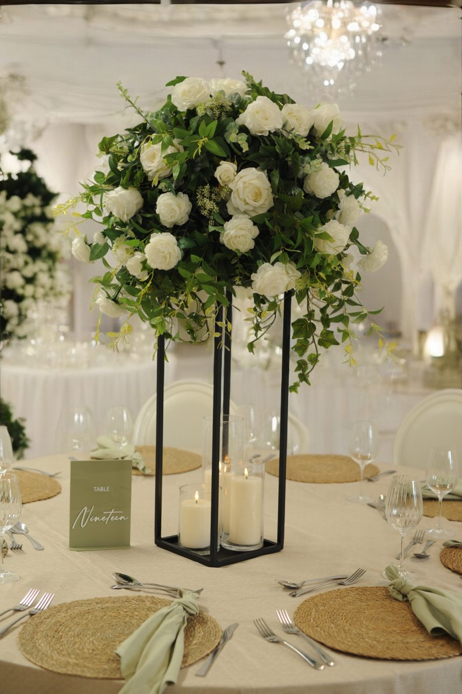 Wild Geometric Display Table Centre
