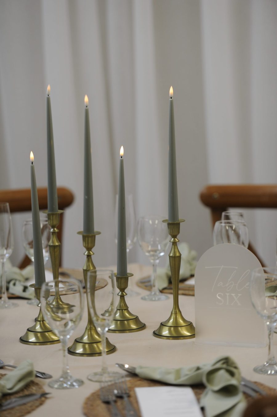 Brass Candlestick Set