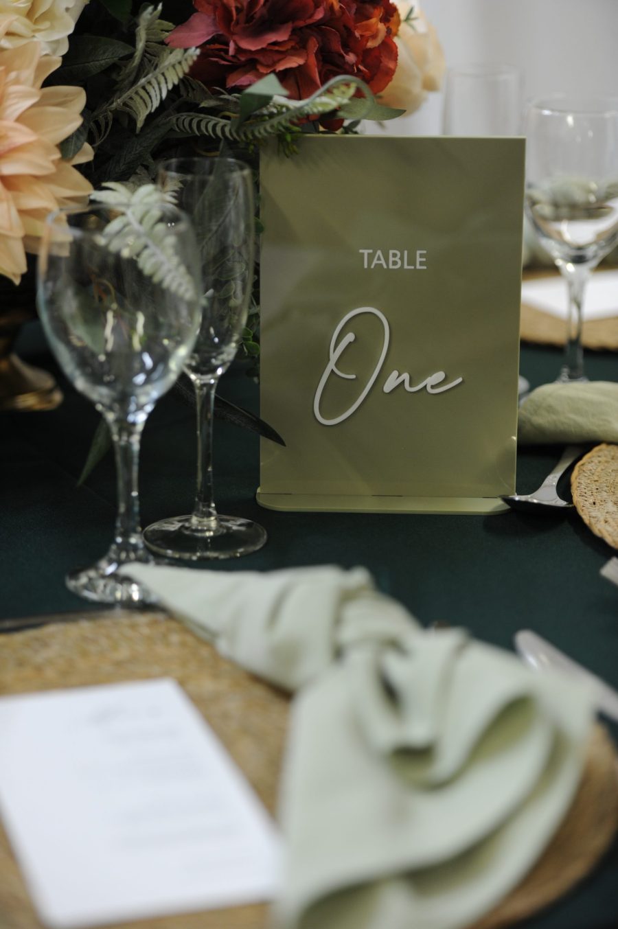 Sage Table Numbers