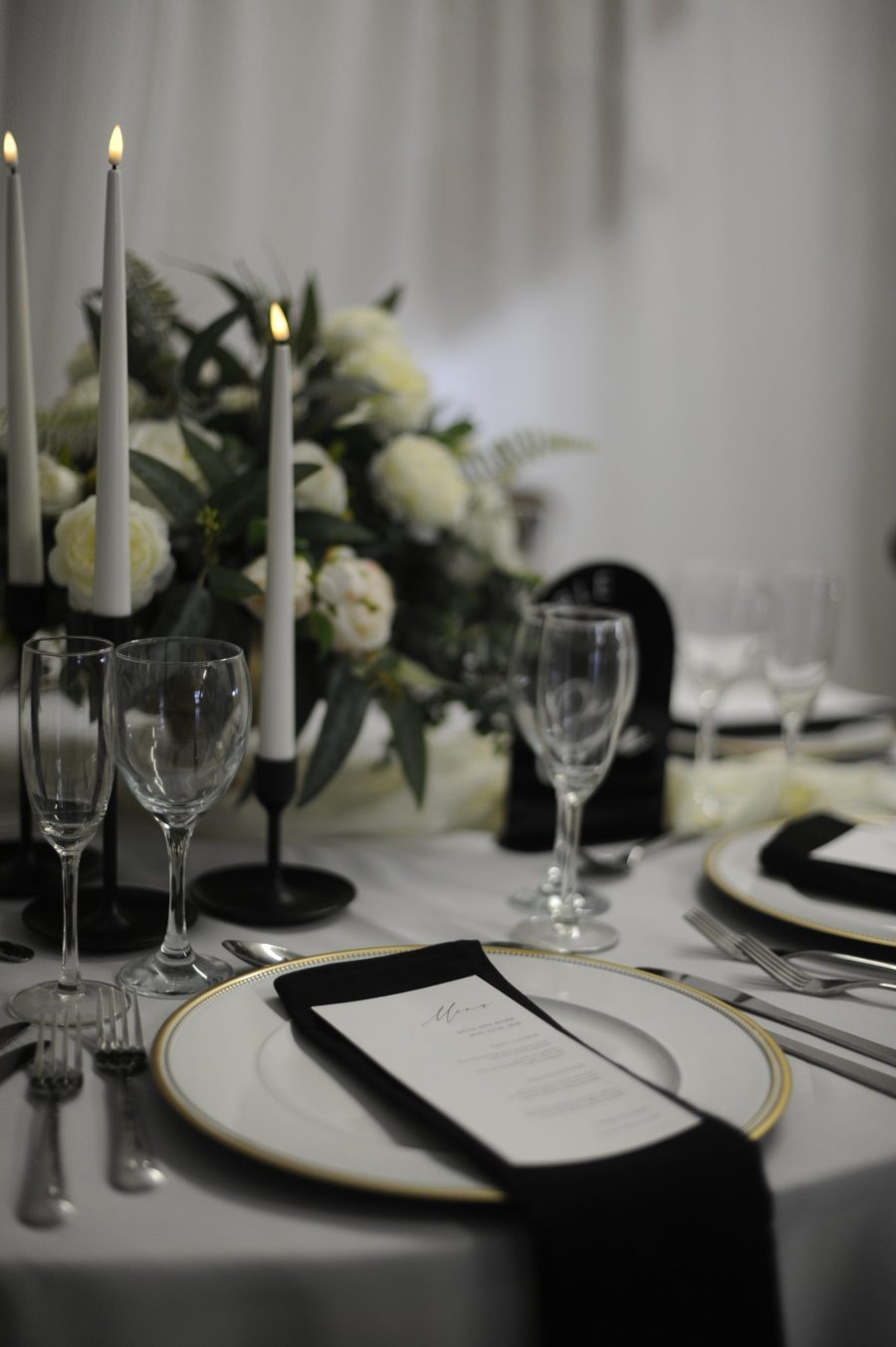 Black Linen Napkin