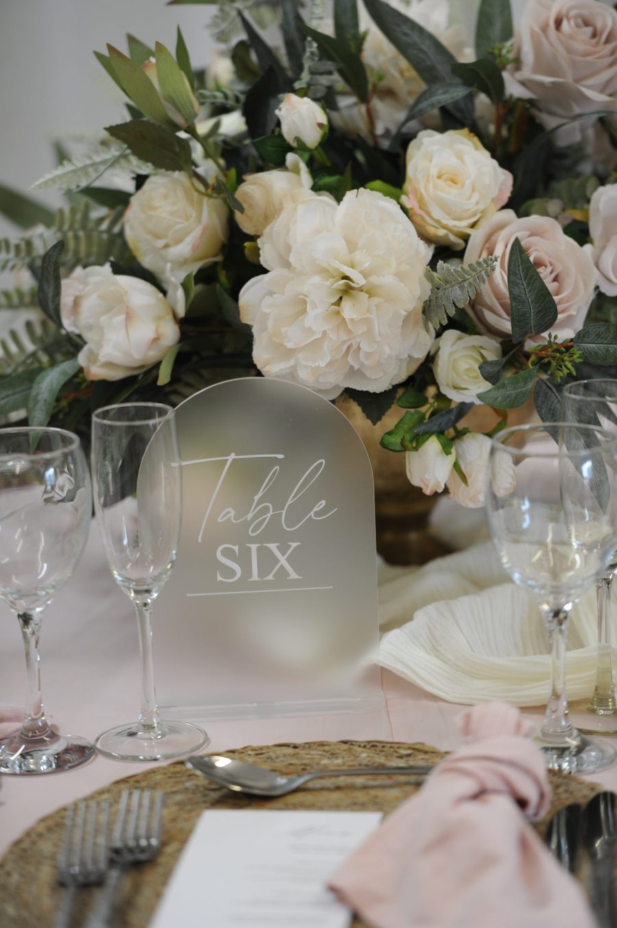 Frosted Table Numbers